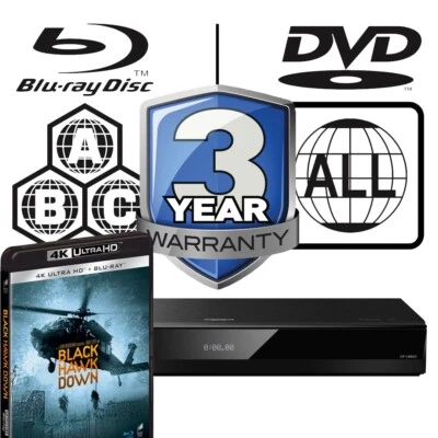 Panasonic Blu-ray Player DP-UB820 All Zone Code Free MultiRegion Black Hawk Down - Image 1 of 4