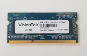 VisionTek 4GB DDR3L 1600 MHz PC3-12800S SODIMM Laptop Memory - Picture 1 of 2