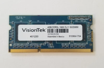 VisionTek 4GB DDR3L 1600 MHz PC3-12800S SODIMM Laptop Memory - Image 1 of 2