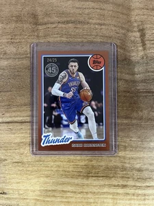 2025-26 Topps Isaiah Hartenstein  Orange /25 1980 Topps OKC THUNDER FINALS CHAMP - Picture 1 of 2