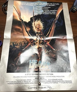 Lot Of 2 Original 1981 Vintage HEAVY METAL Movie Posters 18x25”  - Picture 1 of 12