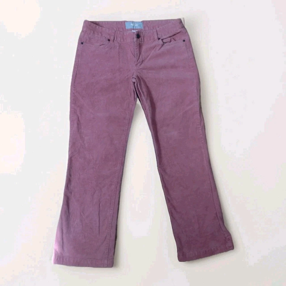 Pantalones de pana J Crew 31S Bootcut rosa coral grunge preppy para mujer Foto 1 de 4