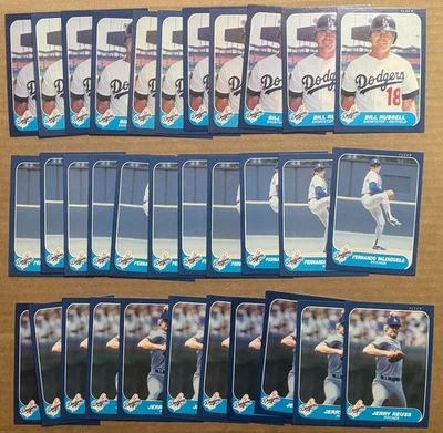 Fleer Baseball Dodgers 1986 lote de coleccionista estrella radiocontrol lote de 200 vintage casi nuevo Foto 1 de 3