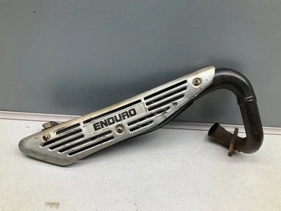 81 Yamaha DT 100 DT100 1981 cabezal de escape tubo de cámara de expansión *bonito* Foto 1 de 4