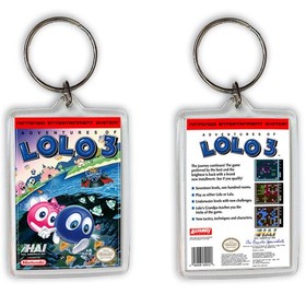 ADVENTURES OF LOLO 3 NINTENDO NES LLAVERO KEYRING