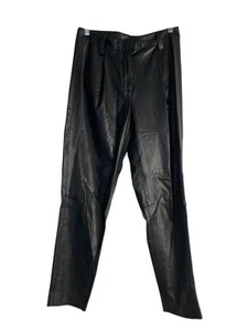 Pantalones para mujer Vince Camuto negros elásticos de cuero sintético talla 2 - Imagen 1 de 2