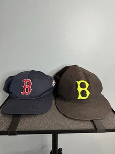 2 BOSTON RED SOX HATs CAPs 1 BY '47 BRAND SIZE 7 5/8 & 1 OC Sports One Size * - Picture 1 of 16