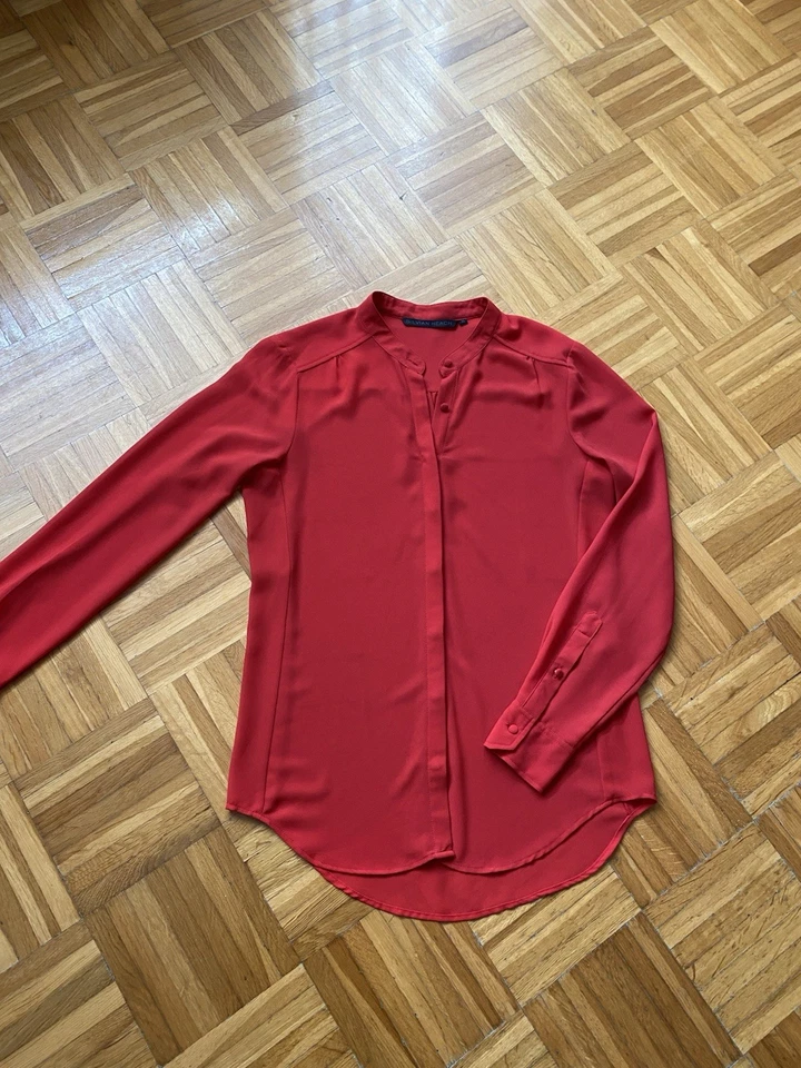 Silvian Heach edle Chiffon Bluse rot Gr.XS 34 36 TOP! - Bild 1 von 4