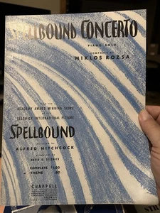 C 1946 Hitchcock sheet music SPELLBOUND CONCERTO by Miklos Rozsa - Picture 1 of 2