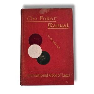 The Poker Manual Illustraed International Code of Laws by Templar Red Hardcover - Bild 1 von 10