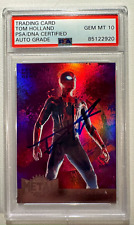 Tom Holland Auto Signed PMG SPIDER-MAN Avengers Infinity War PSA 10 🔥 UD Metal