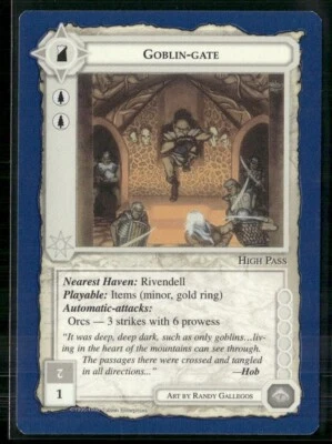 1995 Lord of the Rings Middle Earth CCG Blue Border - Goblin-Gate - Image 1 of 2