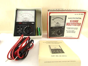 Radio Shack MICRONTA 18-Range MULTITESTER No.22-201B - Picture 1 of 5