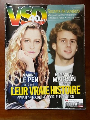 VSD du 4/05/2017; Emmanuel Macron/ Marine Le Pen; leur vraie histoire - Photo 1/2