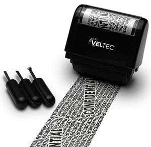 Veltec Identity Protection Anti-Theft Roller Guard Stamp w/ FREE 3 Pack Refills - Picture 1 of 29