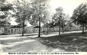 Postal RPPC; Misch "Little Chicago" Mid-Century Motel Entrance, Camdenton MO - Imagen 1 de 2