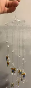 UNIVERSITY OF KENTUCKY U OF K GLASS WINDCHIME RETRO ORNAMENT - Picture 1 of 3