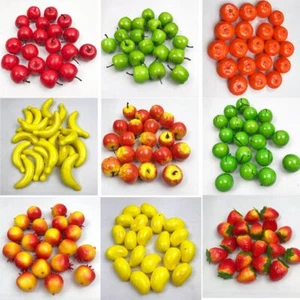 Artificial Plastic Foam Cherry Fruit Fake Kitchen Foods Decor Decorative Fruit - Picture 1 of 27