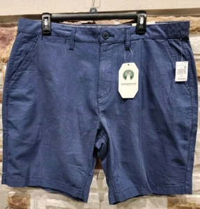 Mens Weatherproof 9 inch Cotton Oxford Shorts Size 38W. Navy Blue. NWT - Picture 1 of 7
