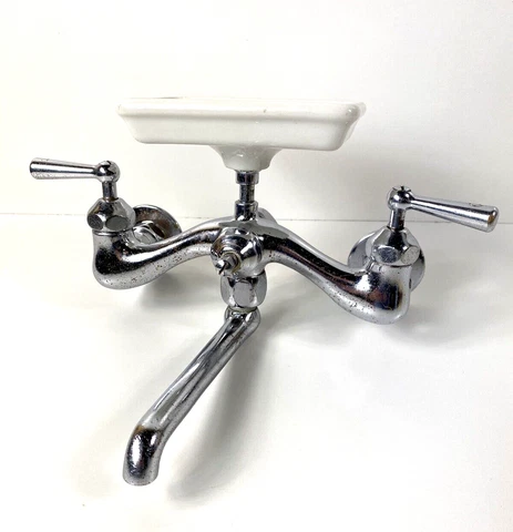 Antique Kitchen Sink Faucet Mixing Original CRANE Architectural U.S.A. Victorian Cover