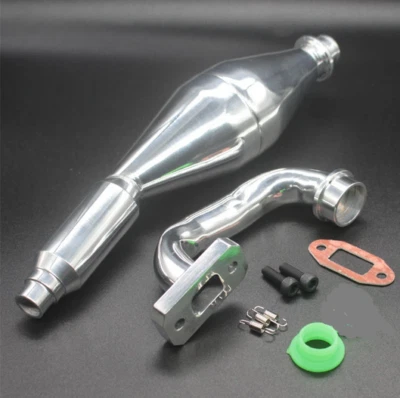 scarico marmitta per automodello a scoppio 1/5 1:5 Rc Hsp Baja Ss Fg 1:5 Monster - Immagine 1 di 2