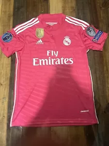 Chicharito Real Madrid Away Jersey 2014/2015 PINK Size Large - Picture 1 of 6