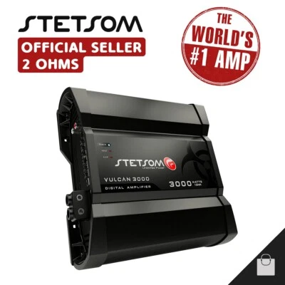 Stetsom Vulcan 3000 2 Ohms Amplifier 3K Amp Bass & Voice Car - 3-5 Day Delivery - Image 1 of 4