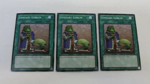 3x UNLIMITED UPSTART GOBLIN DEM1-EN014 SPELL CARD COMMON YUGIOH UNPLAYED - Picture 1 of 2