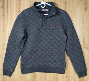 Ohio State Buckeyes Quilted Pullover T Snap Sweatshirt Men’s S Pullover Grey OSU - Picture 1 of 8