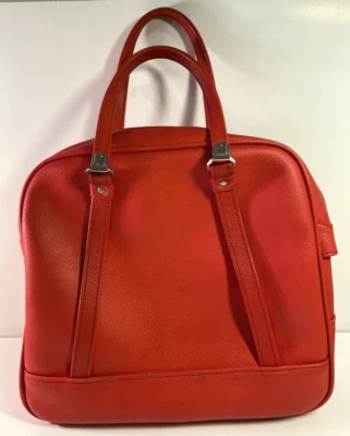 Vintage Red American Tourister Carry On Overnight Tote Bag Train Case Luggage - Image 1 of 4