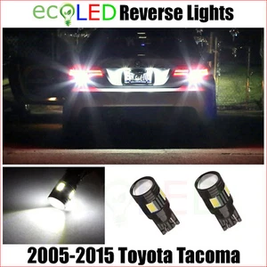 2 WHITE LED Reverse Backup Light Bulbs fits 2005-2015 Toyota Tacoma 921 T15 T10 - Picture 1 of 8