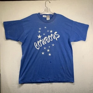 Camiseta Vintage Única Puntada Para Hombre Grande Azul Hecha con Fan Vaqueros Mejor Hecha en EE. UU. - Imagen 1 de 20