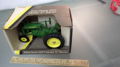 Vtg 1987 Ertl USA 1/16 Blueprint #548 John Deere 1937 Model "G" Farm Tractor NIB - Image 1 of 4