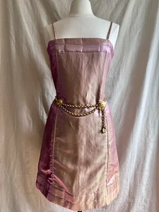 Chanel Iridescent Pink Linen Dress – Spring 1999 Ready-to-Wear Paris Collection - Picture 1 of 15