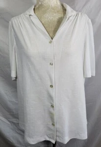 Lady Graff Vintage White Polyester Blouse Top - Picture 1 of 12