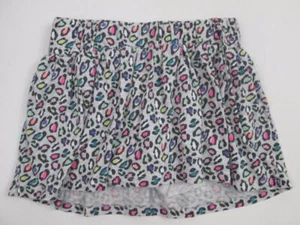 CIRCO TARGET KIDS GIRLS GRAY/PINK/YELLOW LEOPARD PRINT SKORT SKIRT S 6/6X EUC - Picture 1 of 5