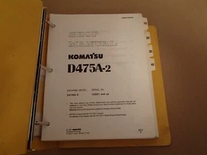 Komatsu D475A-2 Crawler Dozer Shop Service Manual , s/n 10201 - up - Picture 1 of 6
