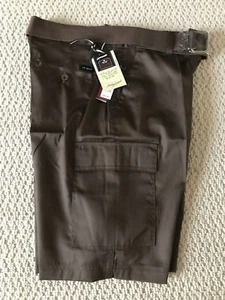NWT Men's LR Scoop Solid Brown Cargo Pocket Shorts w/ Belt ALL SIZES 30-42 - Picture 1 of 6