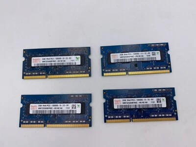 8GB (2GBx4) Memory RAM DDR3 PC3-10600S Laptop 2GB 4GB 8GB - Image 1 of 2