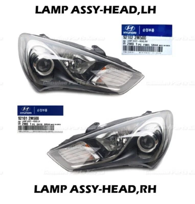 ⭐Genuino⭐ Lámpara de Cabeza Halógena LH RH 2P 1Set para Hyundai Genesis Coupe 13-16 Foto 1 de 4