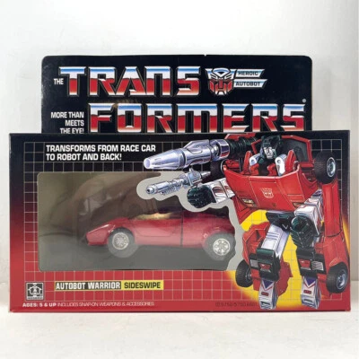 Transformers G1 Sideswipe Autobot Warrior Action Figure Transforming Toy New Box - Image 1 of 4