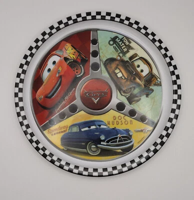 Disney Pixar Cars Melamina Volante Placa Zak! Material de remolque Lightning McQueen Foto 1 de 4