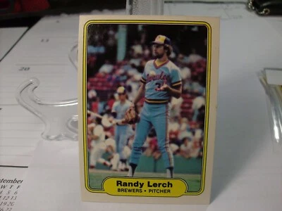 1982 Fleer Baseball #147 - Randy Lerch - Milwaukee Brewers   82-945 - Image 1 of 2