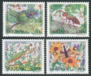 Moldova 1997 Mail Yvert No 201/204 Fauna/Insects (4 Val - Hb 16 - Picture 1 of 1