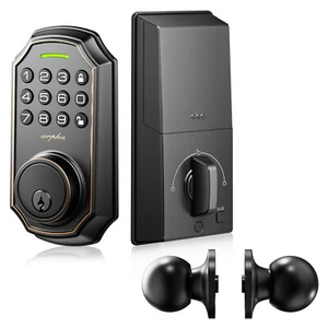 ARPHA Cerradura de puerta inteligente sin llave con manija Bluetooth App Control Teclado cerrojo - Imagen 1 de 11