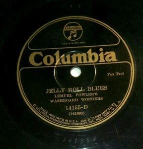Lem Fowler- Washboard Wonders -Jelly Roll Blues/Frisky Feet Columbia 14155 78rpm - Picture 1 of 4