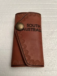 vintage south Australia Thick leather key wallet - Picture 1 of 5