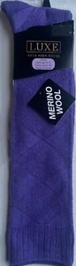 Women Luxe CASHMERE WOOL RAYON Blend Knee High Socks Shoe size 6-11 Wonderful! - Picture 1 of 19