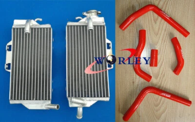 PARA HONDA CR125R CR 125 R 2005-2007 2006 derecha+izquierda radiador y manguera aluminio Foto 1 de 4