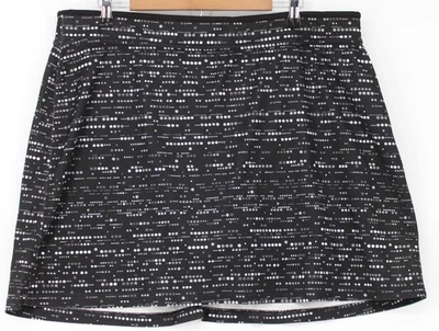 Made For Life Skort Womens 2X Black Quick-Dri Dot Print Built-In Shorts - Image 1 of 4